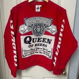 QUEEN OF SPARKLES Red Sweatshirt